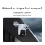 Xiaomi Mijia outdoor security camera showing app connectivity and mounting
