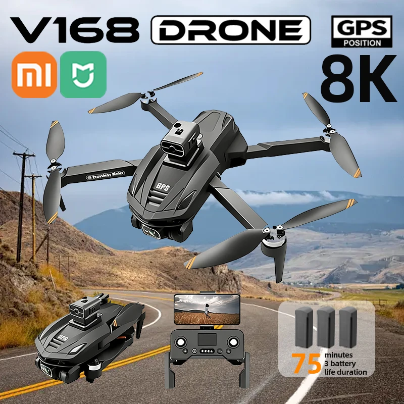 Xiaomi Mijia V168 foldable GPS drone with 8K HD camera