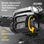 Top view of Xiaomi Mjia A12 Pro drone with propellers