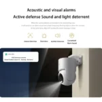 Mounted Xiaomi Outdoor Camera 4C demonstrating pan and tilt range