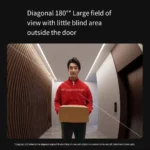 Close-up of Xiaomi Smart Cat Eye 2 lens and sensor