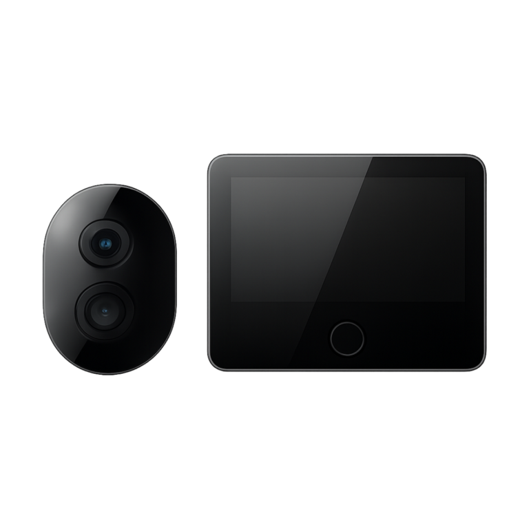 Xiaomi Smart Cat Eye 2 front view with 5 inch screen