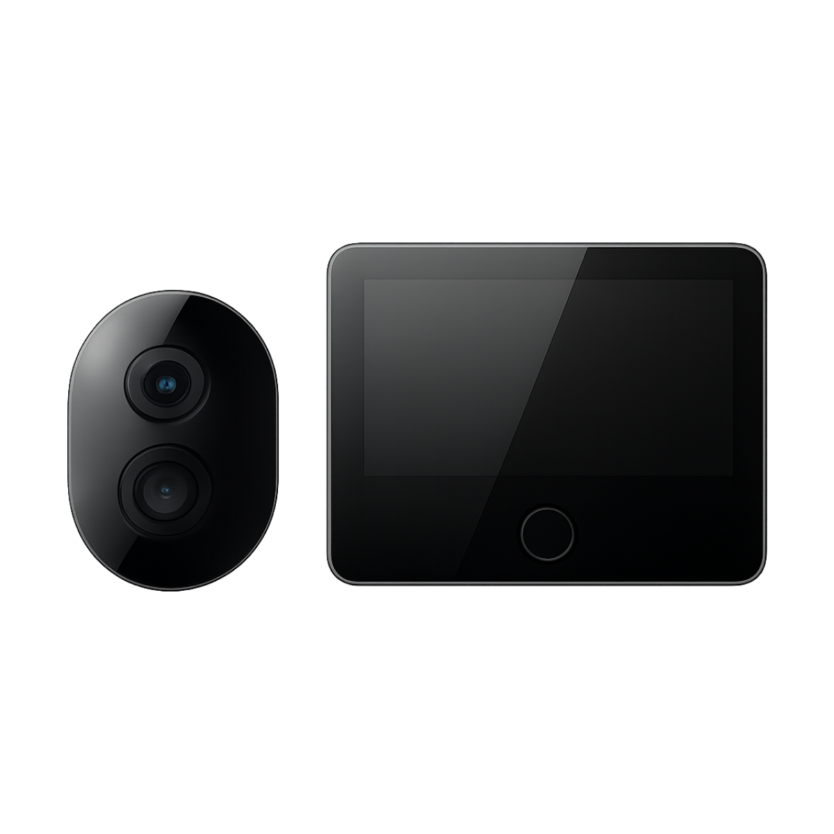 Xiaomi Smart Cat Eye 2 HDR 5Inch Screen 3MP Mijia HD Camera 180° Wide Angle Lens 940nm Infrared Night Vision Intercom Doorbell-bg-clean Xiaomi Smart Cat Eye 2 front view with 5 inch screen