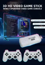 Y6 Retro Game Console packaging with included accessories