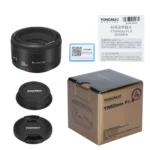 Compact design of YONGNUO 50mm F1.8 camera lens