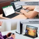 ZEUSLAP portable monitor with magnetic cover in tablet style