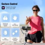 ZHIYUN CINEPEER CQ5 gimbal with magnetic fill light and control buttons