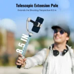 ZHIYUN CINEPEER CQ5 gimbal extended rod for multi-angle smartphone shooting