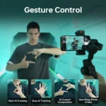 ZHIYUN SMOOTH 5S AI smartphone stabilizer with fill light turned on