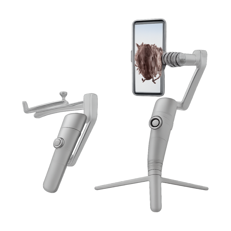 ZHIYUN Smooth Q3 handheld smartphone gimbal with fill light front view