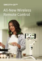 Side angle of ZHIYUN Smooth Q5 Ultra gimbal with smartphone mount