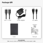 Compact and lightweight ZSUS 4K portable monitor with stand