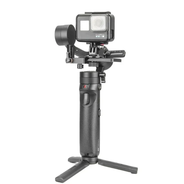 Side view of Zhiyun Crane-M2 with phone holder attached