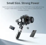Zhiyun Crane M2S gimbal showing side controls and grip