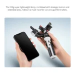 Zhiyun Crane M2S handheld stabilizer with mounted smartphone