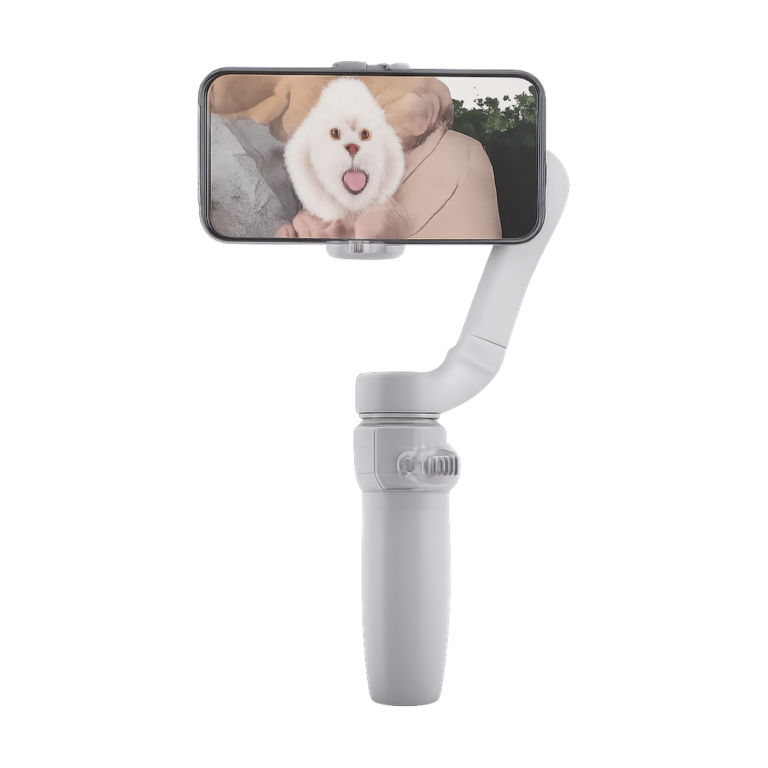 Zhiyun Smooth Q4 3-axis handheld gimbal stabilizer with smartphone mounted