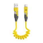 Zinc Alloy 4IN1 USB-C 65W fast charging cable for multiple devices