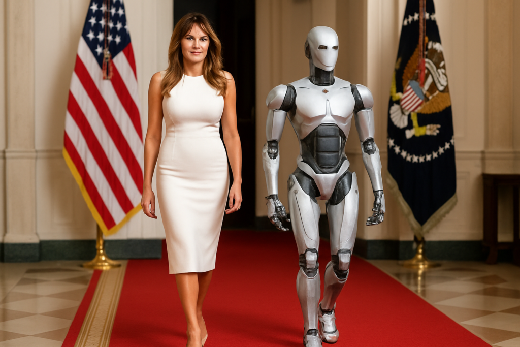 Melania Trump Unveils Humanoid 'Plato' Robot to Promote AI Homeschooling featured image