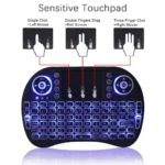 i8 Wireless Air Mouse Keyboard with Multicolor Backlight - Image 3