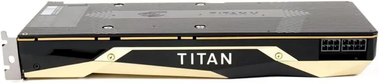 Side angle of lotorasia NVIDIA TITAN V VOLTA 12GB HBM2 graphics card