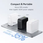 Baseus 140W GaN charger charging devices simultaneously