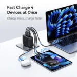 Baseus Enerfill charger close-up of USB-C fast charging port