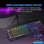 104 key Backlit Mechanical Keyboard Wired Gaming Keyboard waterproof Luminous keyboard And Mouse Set for Gamer PC Laptop Office - Image 4