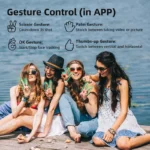 AXNEN HQ6 gimbal with mini tripod attached for tabletop use