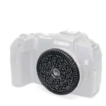 Close-up of 32mm F10 free focus pancake lens optical elements