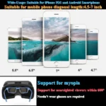 3D Virtual Reality VR Glasses For Phone Mobile Smartphones 7 Inch Headset Helmet Game Wirth Real Viar Goggles Devices Lenses Set - Image 2