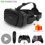 3D Virtual Reality VR Glasses For Phone Mobile Smartphones 7 Inch Headset Helmet Game Wirth Real Viar Goggles Devices Lenses Set