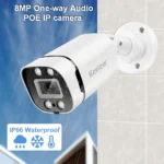 Outdoor bullet camera with night vision and audio input