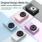 Back display showing camera menu and settings