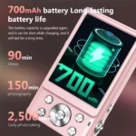 Back view showing IPS LCD screen of vlogging camera