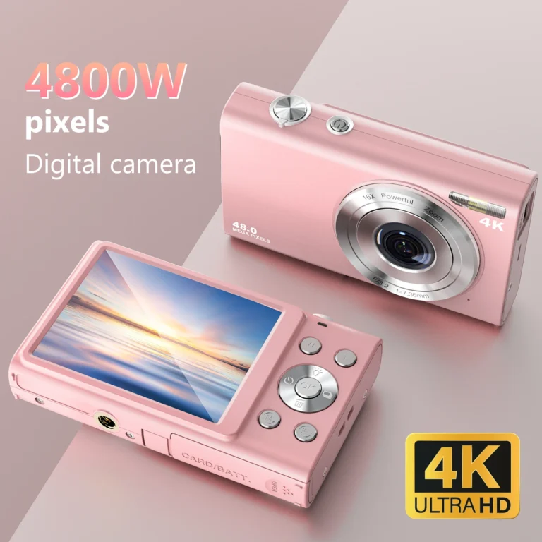 STUOGYUM 4K digital camera front view with 2.8 inch screen