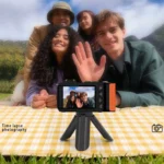 4K camera demonstrating 50X digital zoom feature