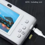 Back view showing 2.4 inch display on 4K digital camera