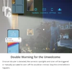 TPTEK 4MP PTZ WiFi IP camera with pan and tilt rotation