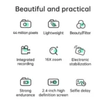 High pixel 50MP DSLR camera side angle