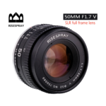 RISESPRAY 50mm F1.7 manual focus prime lens front view