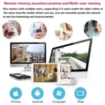 5MP Tuya Smart Life dome camera connected via WiFi for surveillance