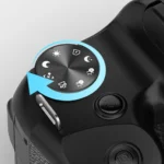 Rear view of BAJEAL 68MP camera highlighting controls and ports