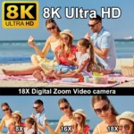 Side angle of Ourlife 48MP handheld camera showing lens