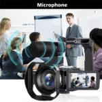 Back view of Ourlife camera with 3 inch LCD touch screen