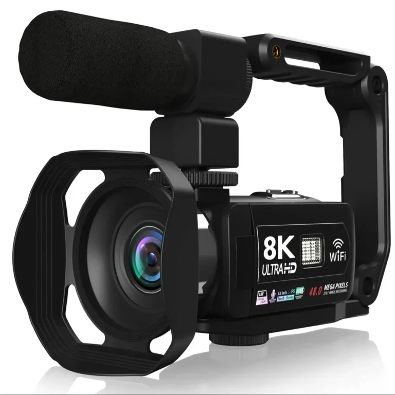 Ourlife 8K digital camera front view with touchscreen