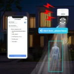 Outdoor mounted 8MP 4K PTZ IP dome camera with IP66 rating