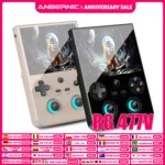 ANBERNIC RG477V handheld console front view with 4.7-inch display