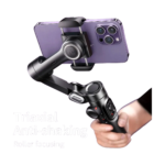 AOCHUAN 3-Axis handheld gimbal stabilizer angled view
