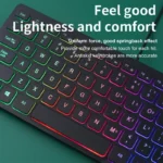 APAYADO K1000 Mini Wired Keyboard Portable USB Keyboard for Laptop/Computer - Image 3