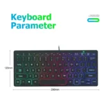 APAYADO K1000 Mini Wired Keyboard Portable USB Keyboard for Laptop/Computer - Image 6